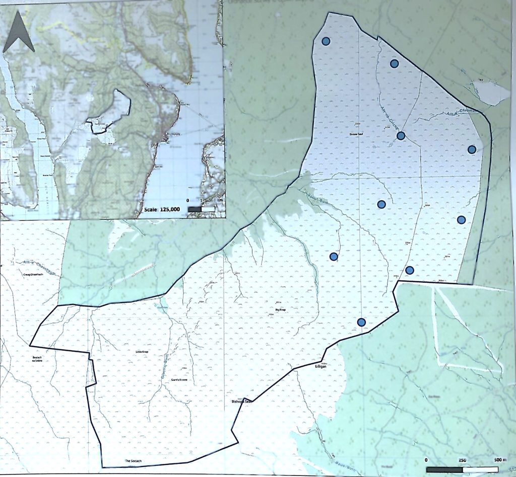 Giant's Burn Wind Farm site map